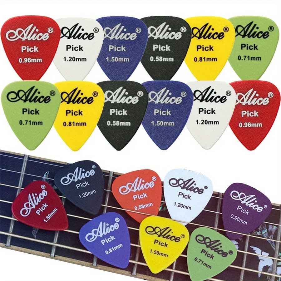 Plettri per chitarra 5 pezzi Plettri multi-spessore da 0,58 mm a 1,5 mm per chitarre elettriche, acustiche, basse Accessori per chitarra JXB