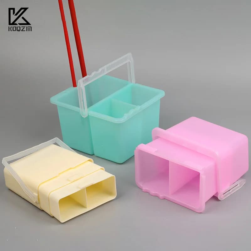 Pennello per pittura ad acquerello Secchio per lavaggio Secchi in plastica Barile per penna per lavaggio per disegnare materiali artistici