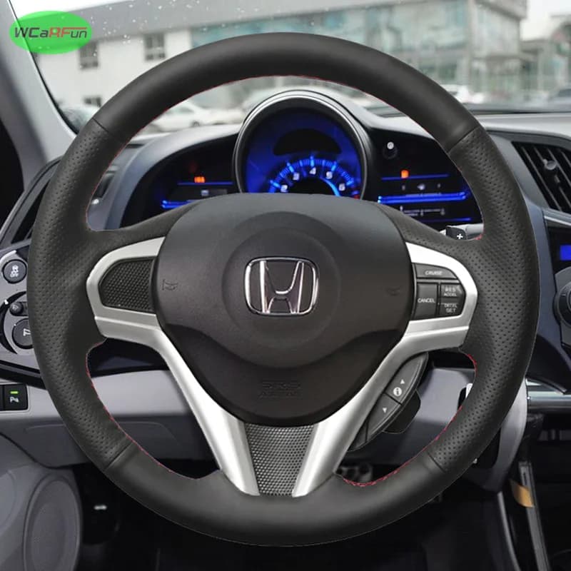 DIY black artificial leather car cover for Honda CR-Z CRZ from 2011 to 2016
