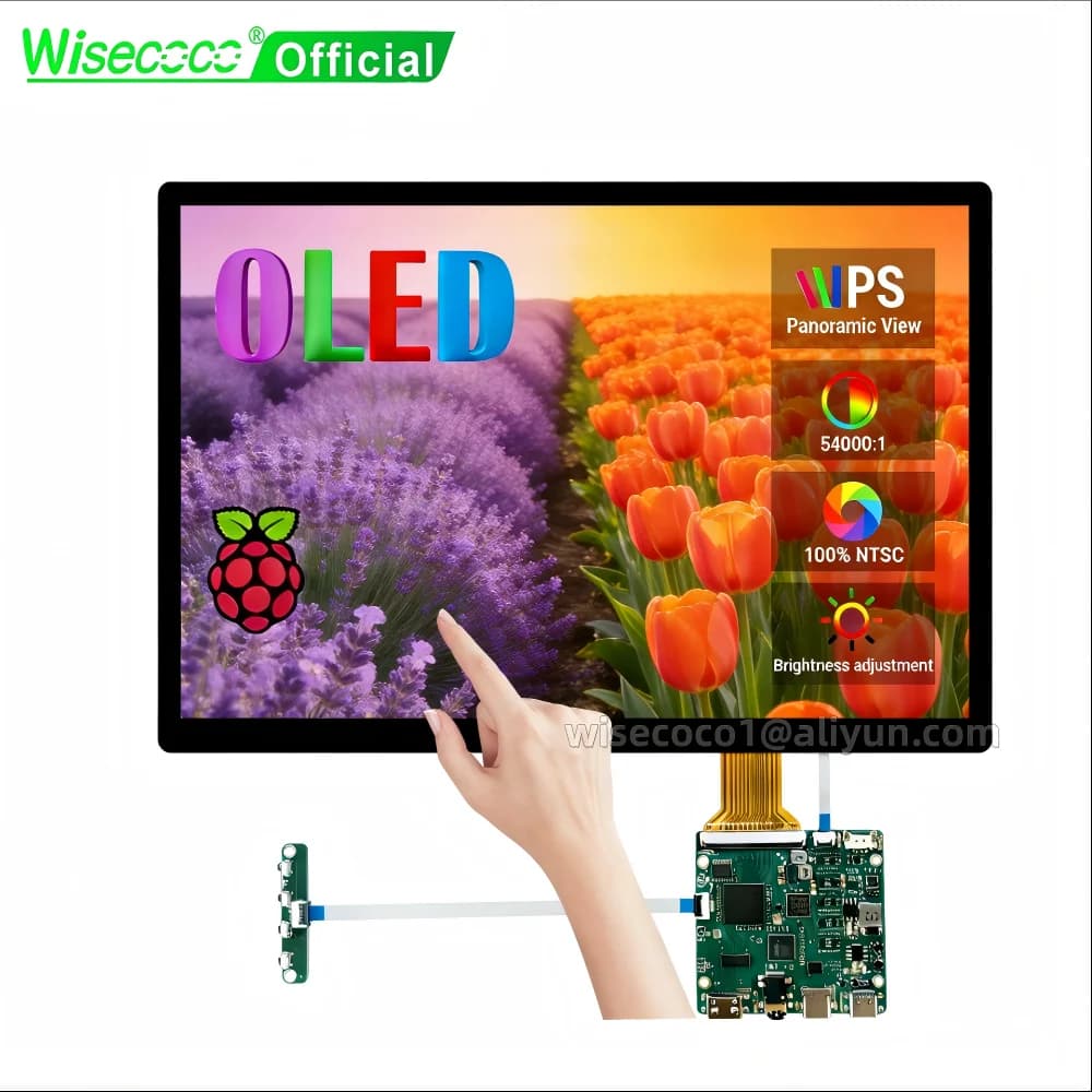 Wisecoco Display OLED AMOLED 10,5 inch IPS 60Hz Touchscreen for Raspberry Pi Laptop Mac Xbox PS4/5 Switch 100% SRGB 2560x1600
