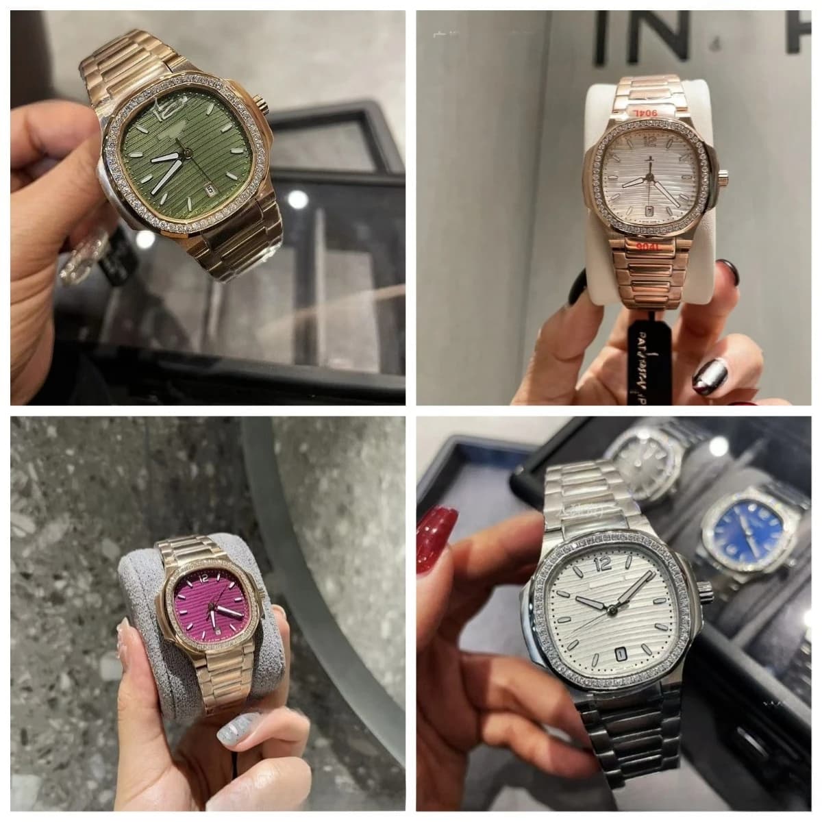 Orologio da Donna Nautiluss Grenade, Orologio da Donna Baijia Diamond Gypsy con Cinturino in Acciaio