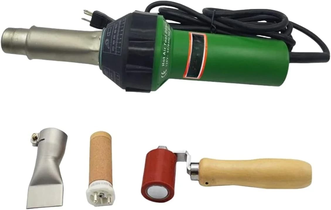 Torcia per saldatura con pistola ad aria calda 110V 1600W Pistola termica per saldatore di plastica Kit saldatore per coperture