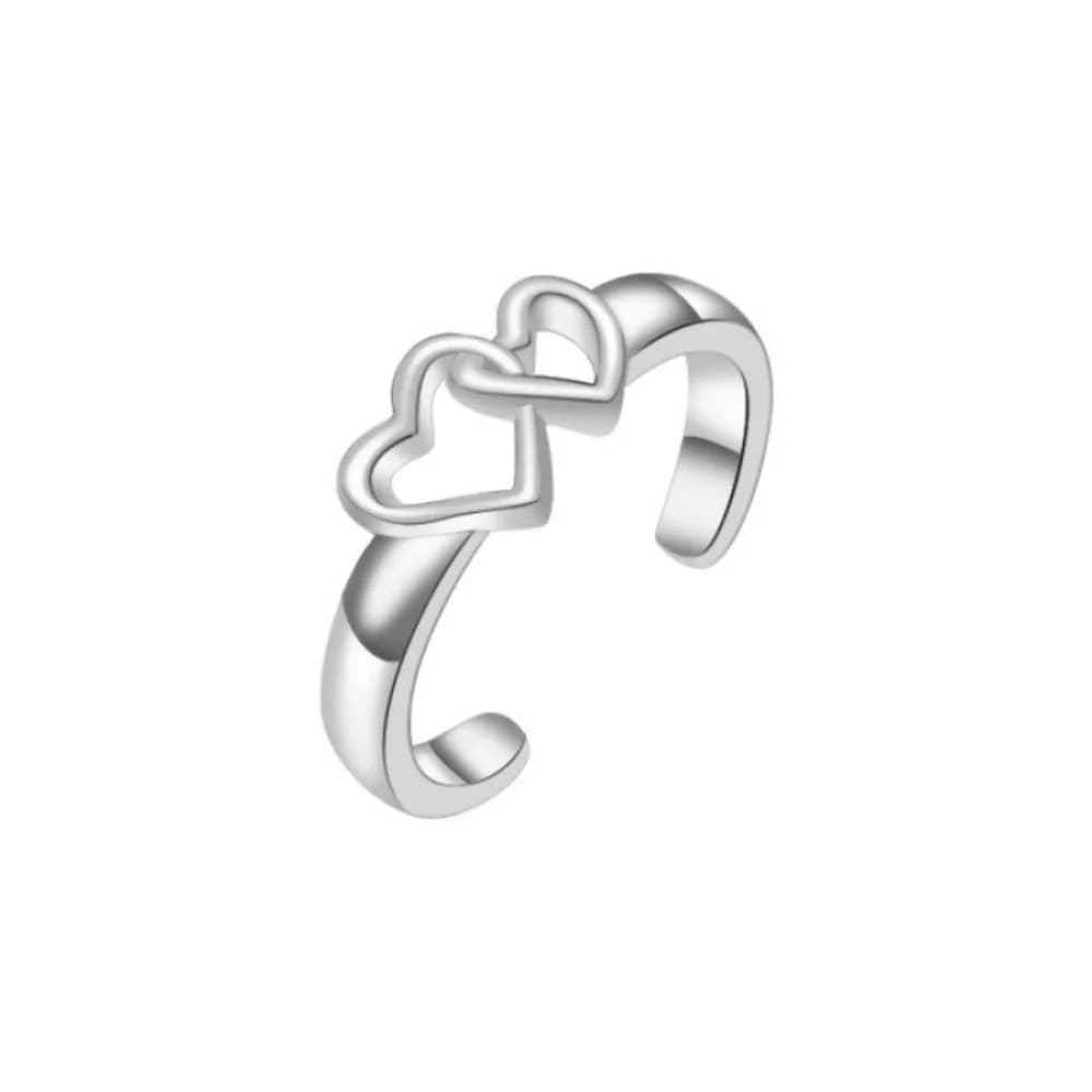 Nuovi Anelli per Dita dei Piedi Regolabili, Geometrici con Cuore, Foglia e Freccia, Anelli Aperti per Dita dei Piedi, Gioielli da Donna
