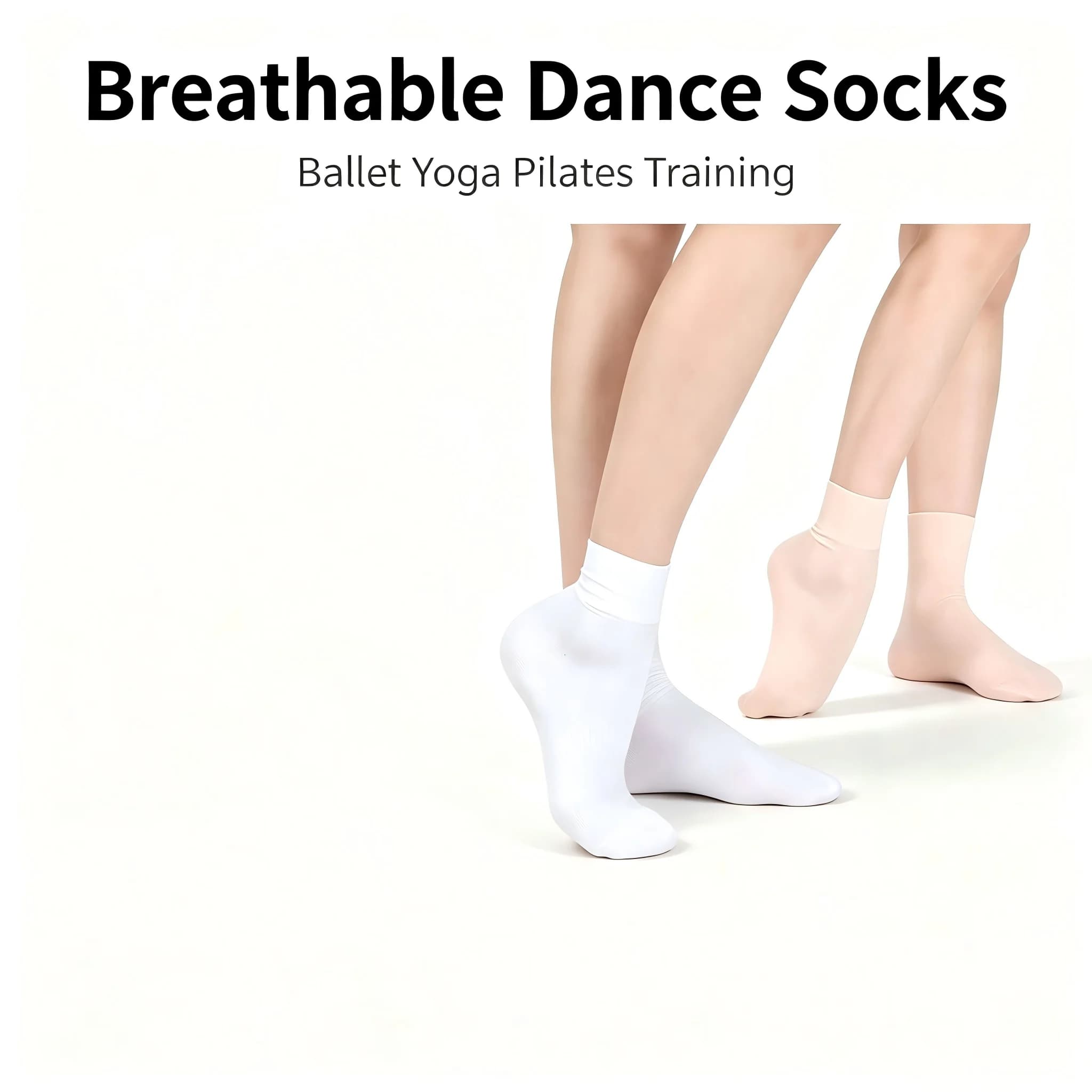 Non Slip Anti Pilling Breathable Ankle Ballet Dance Socks Soft Elastic Stockings for women Modern Dance Yoga Pilates Training