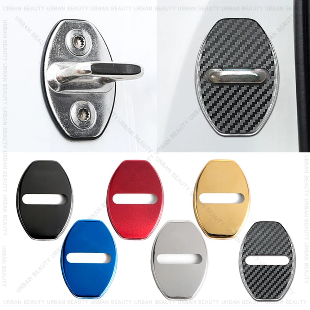 Set di 4 Copri Serratura Porta Auto, Protezione Antiruggine e Impermeabile per Seat Leon FR ST VW MK2 MK3 MK4, Accessori Auto