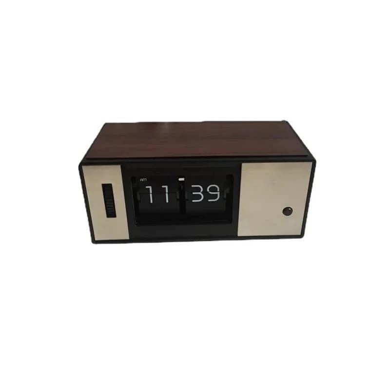 Orologio girevole con pagina giapponese personalizzabile, orologio a pendolo a LED con luce, piccolo orologio meccanico creativo da tavolo