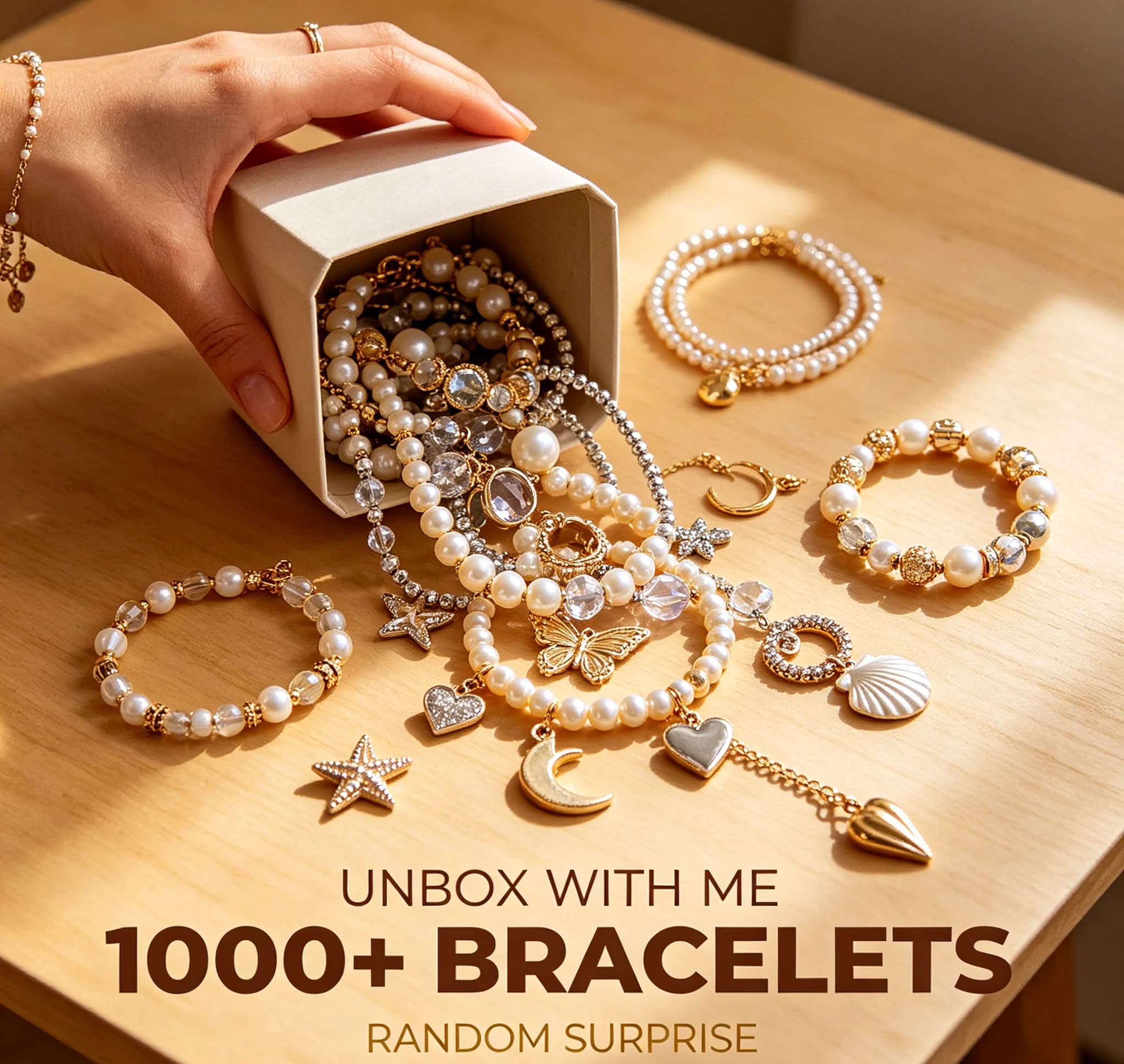 "Lucky Draw Jewelry Mystery Box" Random Rings, Necklaces, Earrings & Bracelets" Surprise Jewelry Inside!"