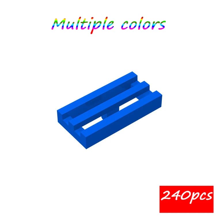 MOC 240PCS 2412 1x2 Griglia Luce Piastra Building Blocks 30244 Bordo di Mattoni Particelle Puzzle Idea Giocattolo FAI DA TE Per Bambini Di Compleanno regali per bambini