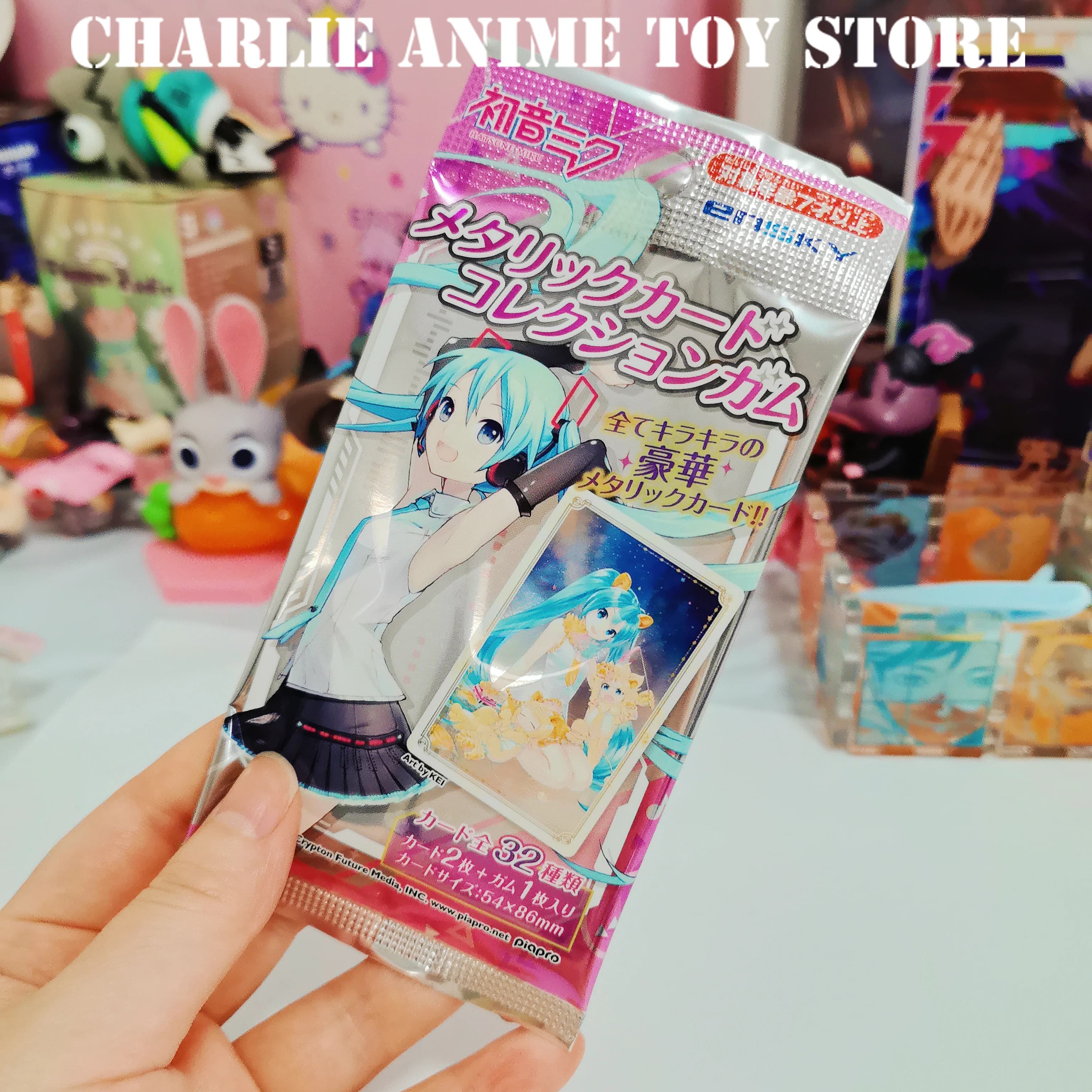 Carta da Collezione Miku Originale in Busta a Sorpresa - Flash Card Anime Hatsune per Fan, Giocattolo da Collezione, Regalo di Compleanno per Bambini