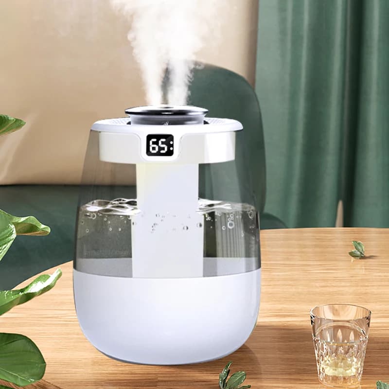Umidificatore da 1300 ml Diffusore di aromi Doppia porta di spruzzo Olio essenziale Mist Maker Desktop Home Office Umidificatore USB con luce