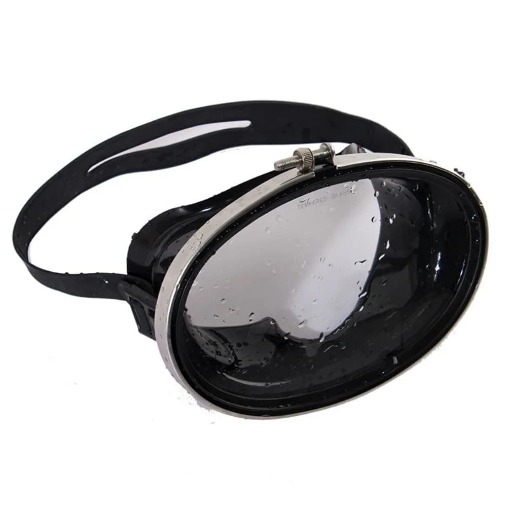 Tempered Fishing Glasses, Black HD Diving Glasses, Stainless Steel Flexible Diving Masks, Swimwear, Diving Equipment