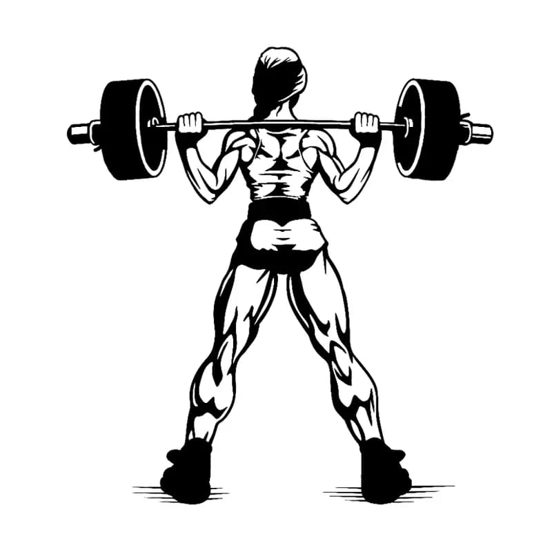 Car stickers Muscle Fitness dumbbells and decals Outdoor vinyl sticker for cars and motorcycles, 15cm * 14cm