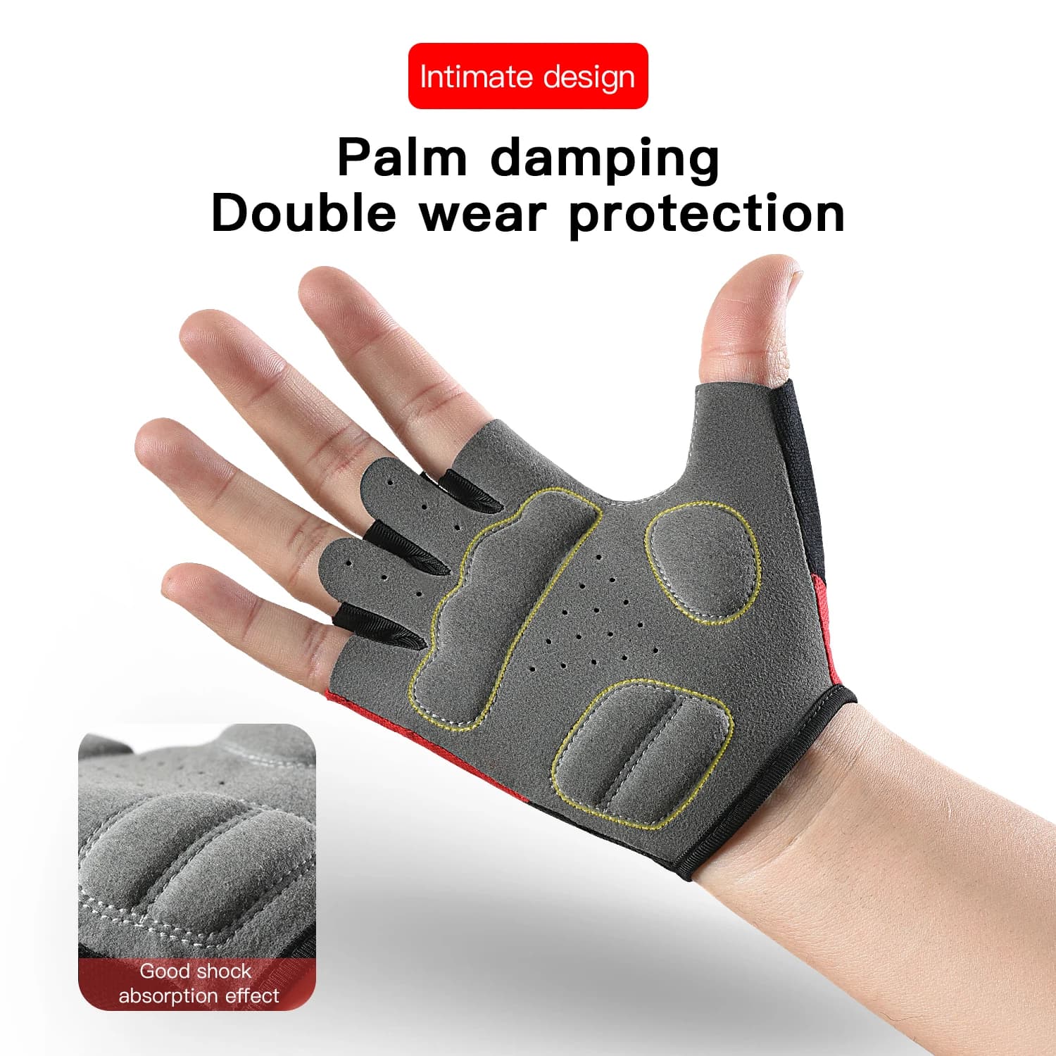 Cycling Gloves Vilico Mezze Dita for Men and Women, Anti-slip, Breathable, Estivi, No fingers, for Sports, Gym and Cycling