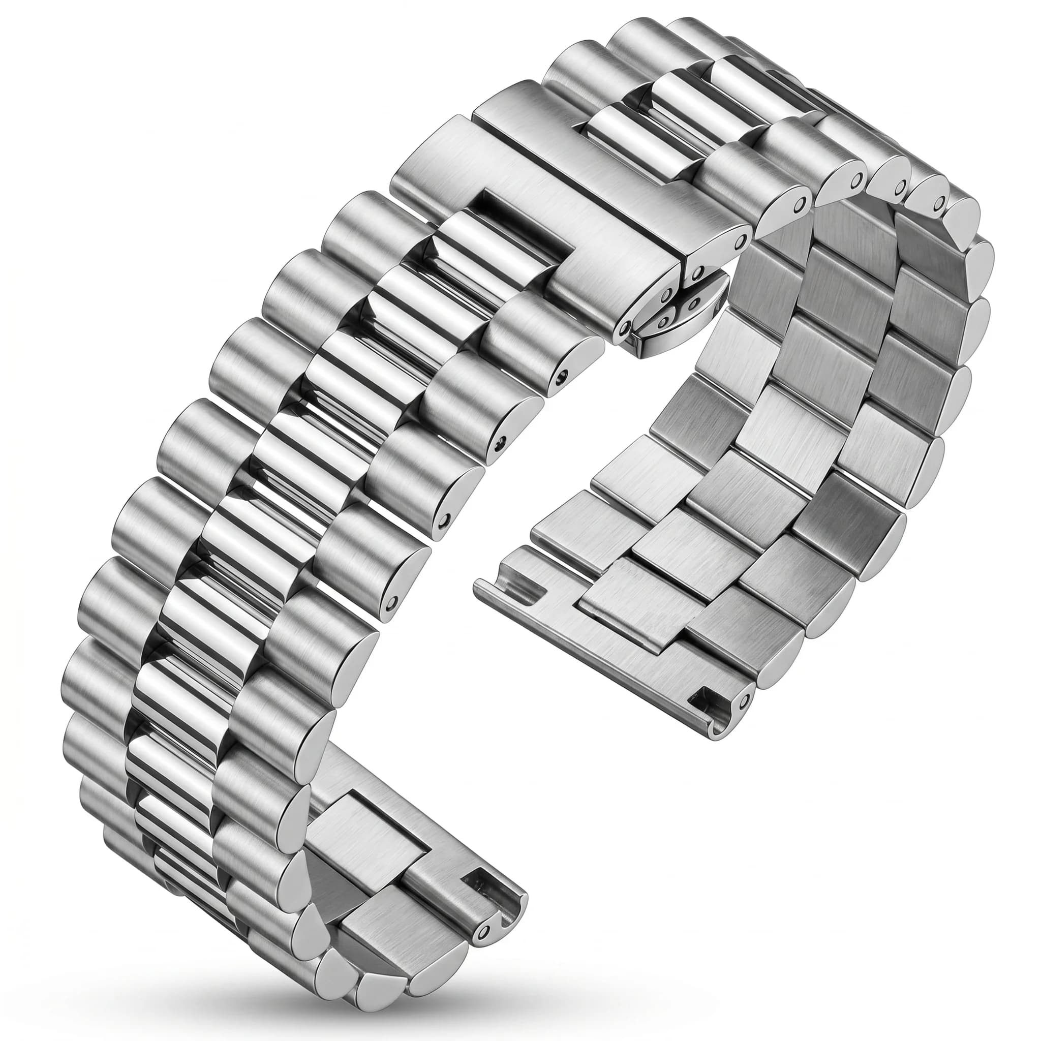 Cinturino in acciaio inossidabile 316l bracciale donna uomo cinturino in metallo massiccio argento 16mm 18mm 20mm 21mm 22mm accessori cinturino