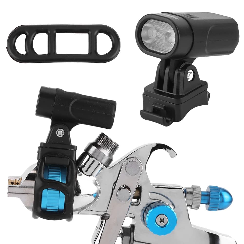 Torcia LED Ricaricabile Universale Multifunzione per Aerografo e Verniciatura a Spruzzo, Ideale per Ciclismo Notturno e Corsa