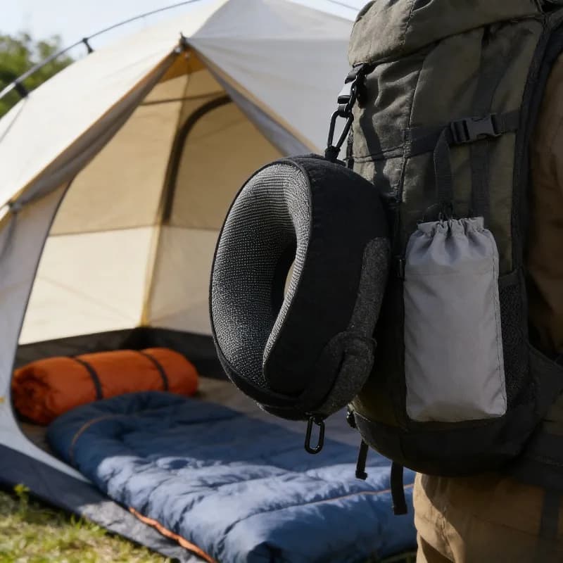 Cuscino a U in Memory Foam, Morbido e Portatile, Supporto Ergonomico per il Collo, per Viaggi, Aereo, Ufficio, Pisolino, Comodo Ausilio per il Sonno