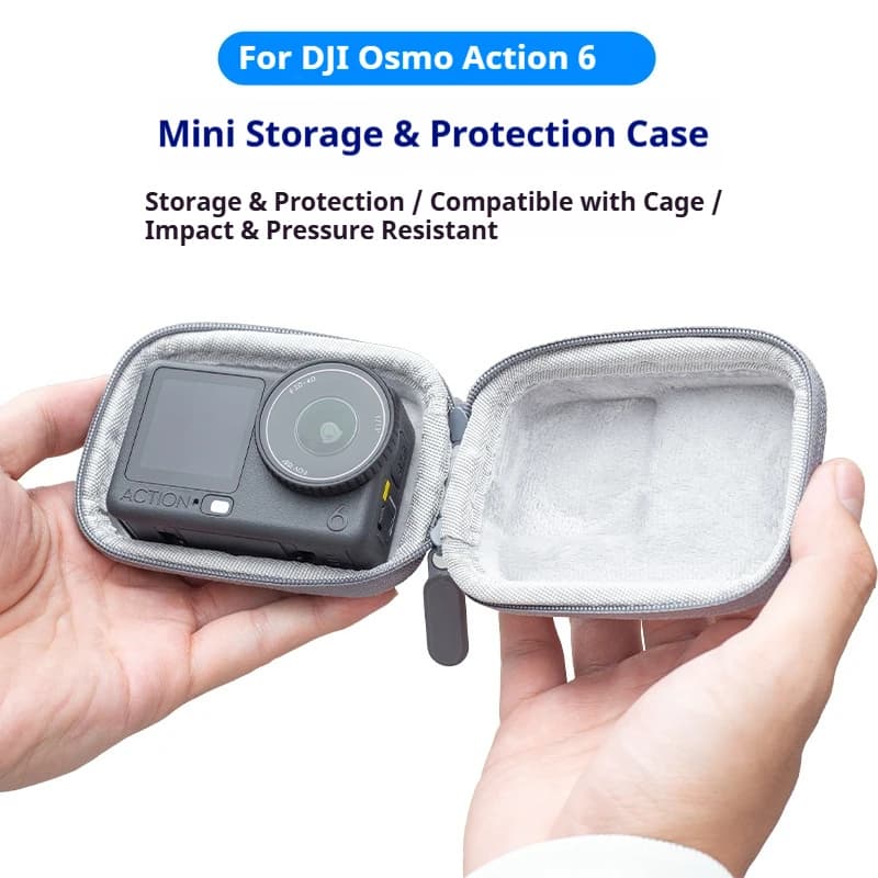 Hard Case for Storage Box for DJI Osmo Action 6 Mini Waterproof Portable Transport Case Protective Sports Camera Accessories