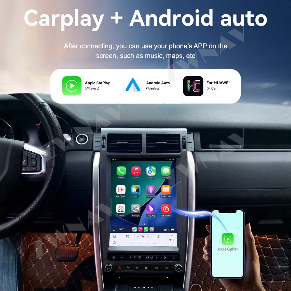 Android14 Carplay Car Radio 12.1 inch Touch Screen For Land Rover Discovery Sport 2016-2020 GPS Navigation Car Multimedia Player