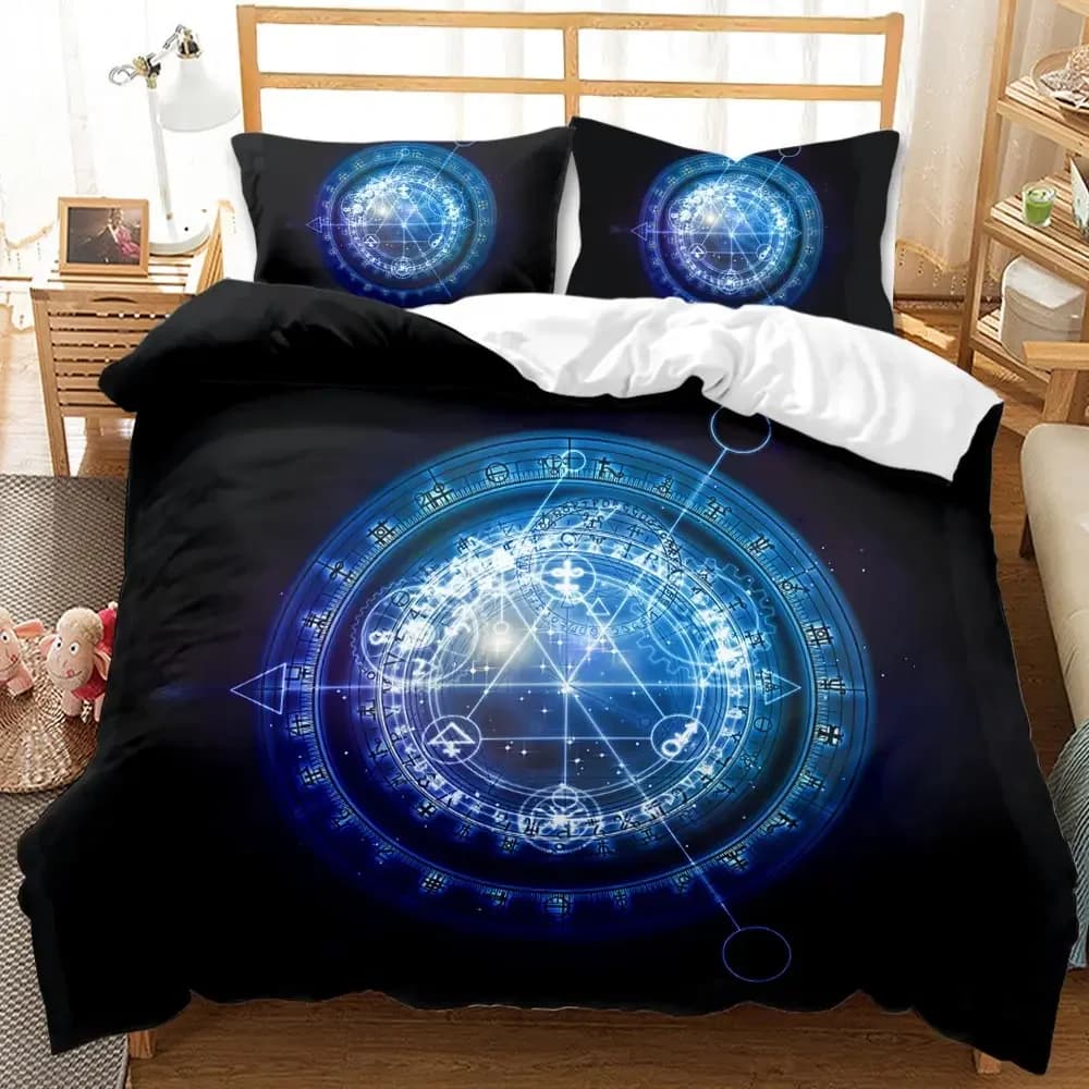 Set copripiumino Star Set biancheria da letto Star Array Bohemian Set costellazione astronomica Doppia Queen King Size Copripiumino in poliestere