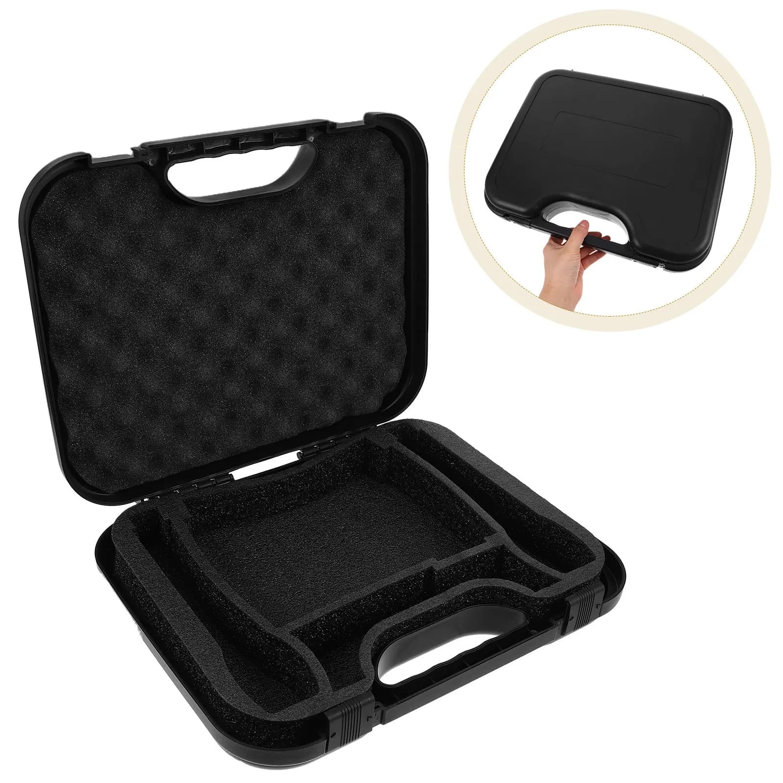 Professional Microphone Carry Box for Condenser Mic Recording Equipment Podcast Accessories Home Studio Portable Travel Hard