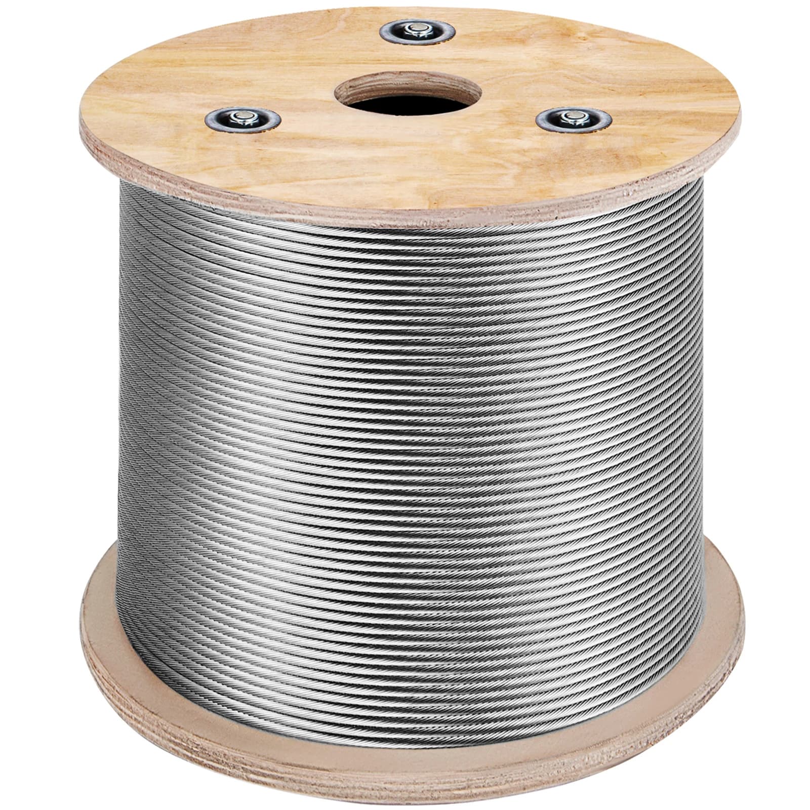 SucceBuy 152M/500Ft Corda metallica in acciaio inossidabile 316 Forte tensione Cavo di sollevamento da pesca morbido 7*7 Stendibiancheria 1.5MM-3.2MM Diametro