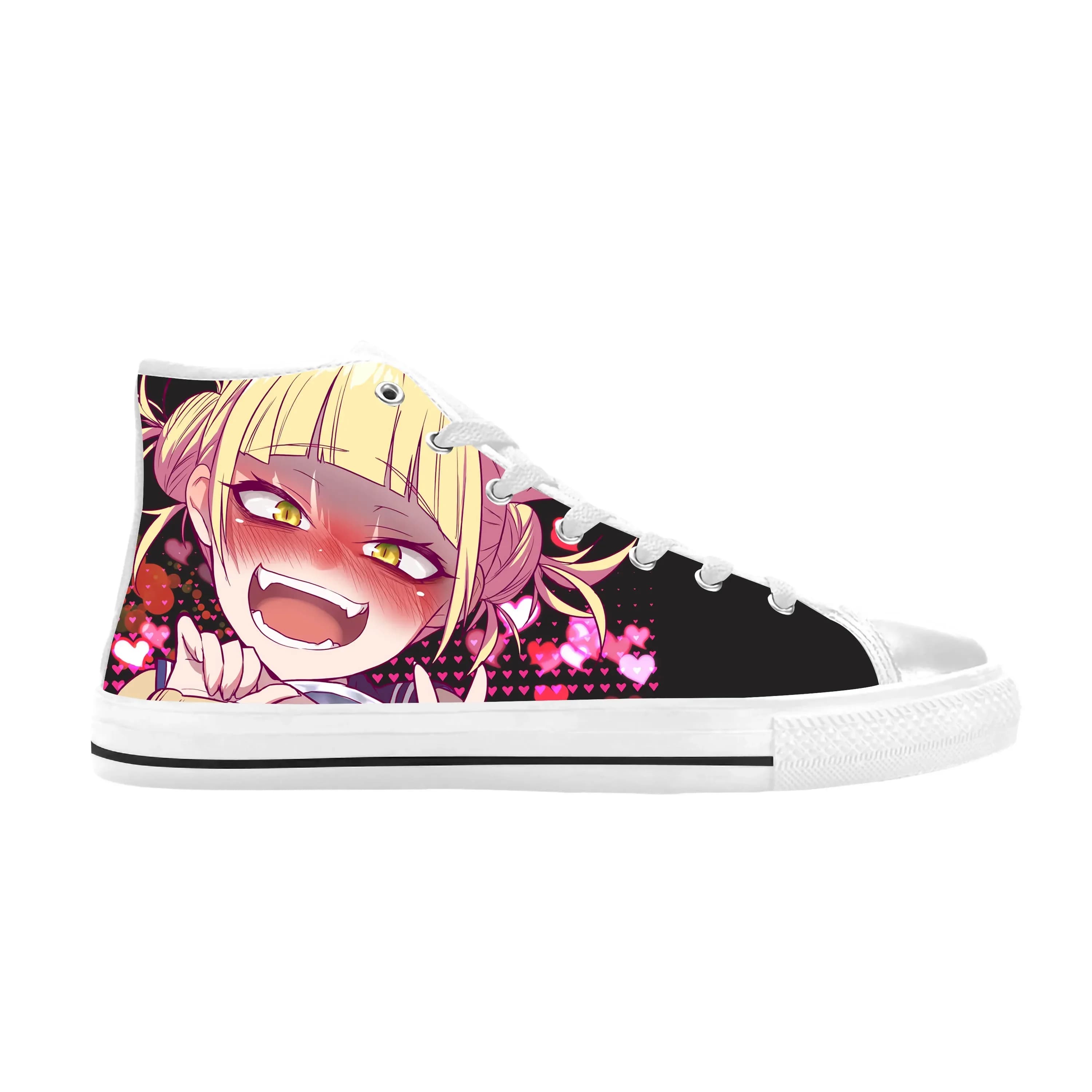 Scarpe Casual Giapponesi My Hero Academia Toga Himiko, Sneakers Traspiranti con Stampa 3D per Uomo e Donna