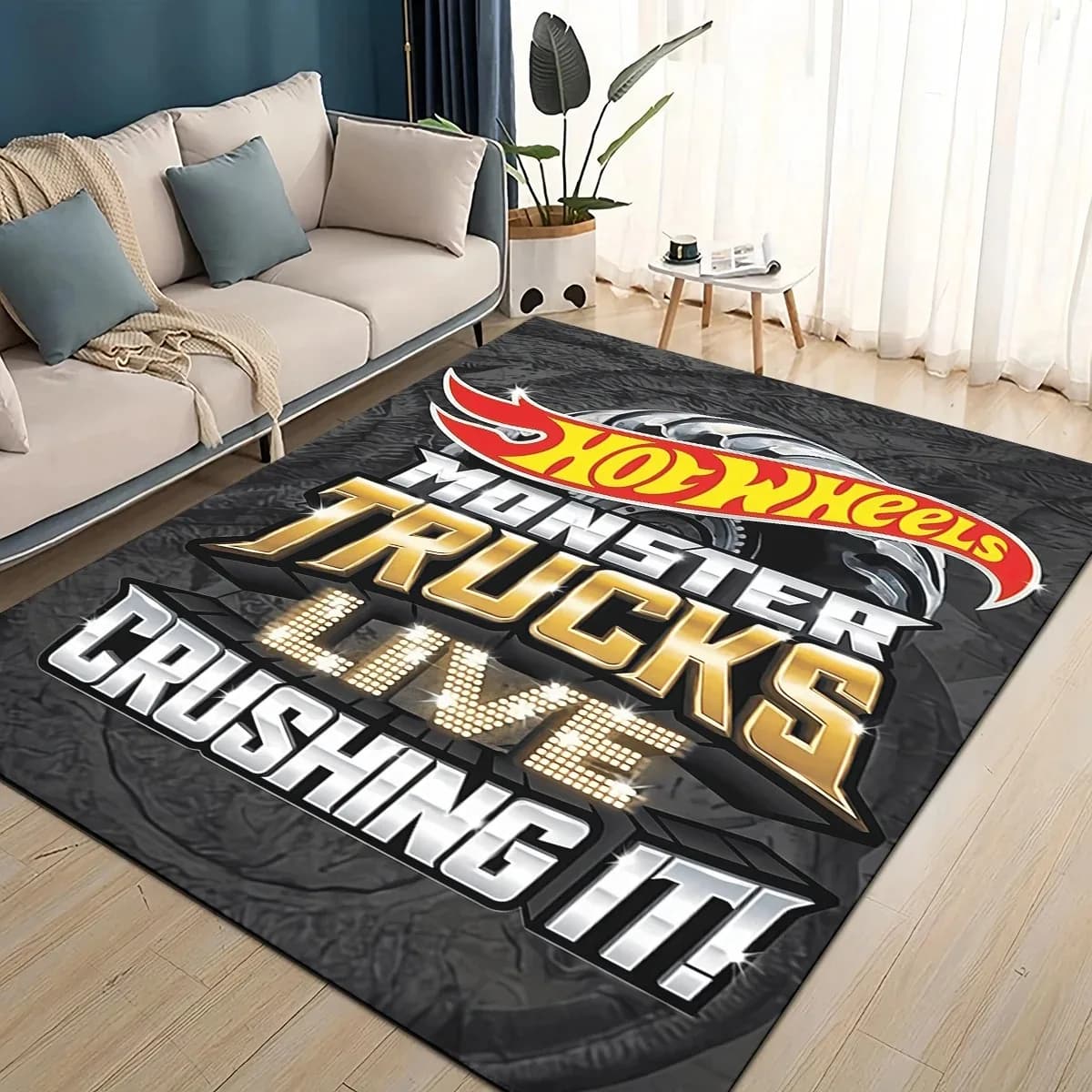 Hot Wheels 27 Style New Racing Car Cartoon Carpet Rug for Living Room Bedroom Home Sofa Decoration Kids Play Non-slip Floor Mat