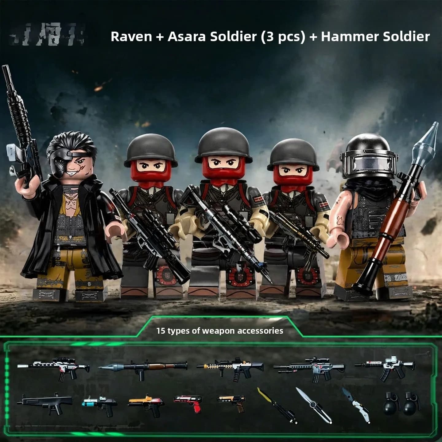 Delta Action Figure Full Set V-Rod Ling Xiao Guard Boy Toy Brick Model Building Blocks Magnetic Tiles Accessories for Boys ov...