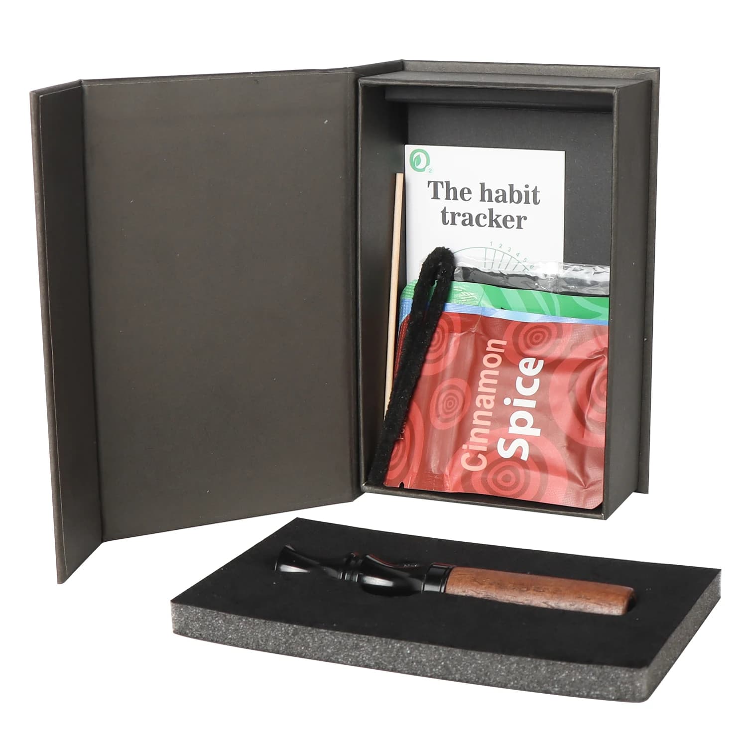 Inalatore d'Aria Portatile con Estratti Vegetali, Alternativa al Sigaretto, Antiurto, Magnetico, Confezione Regalo per Padre o Marito