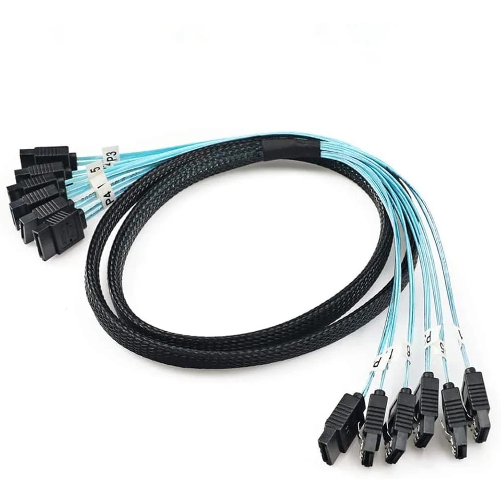 4/6 pz/set Cavo Sata A Sata 4/6 Porte/Set Data Cavo 7 Pin Sata Sas Cavo 6 Gbps Sata A Sata HDD Cavo Per Server Mining