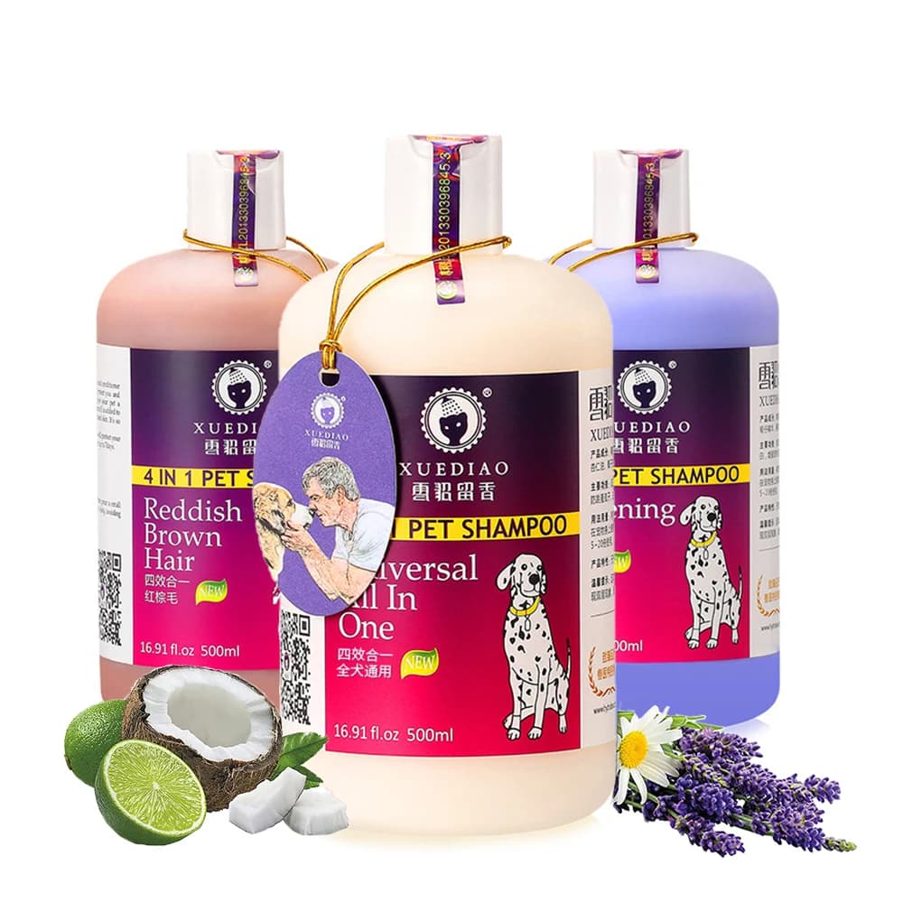 Shampoo e balsamo per animali domestici tutto naturale 4 in1 Shampoo per cani bagnoschiuma per cuccioli di cane Gel doccia Formula Pet Friendly 17oz