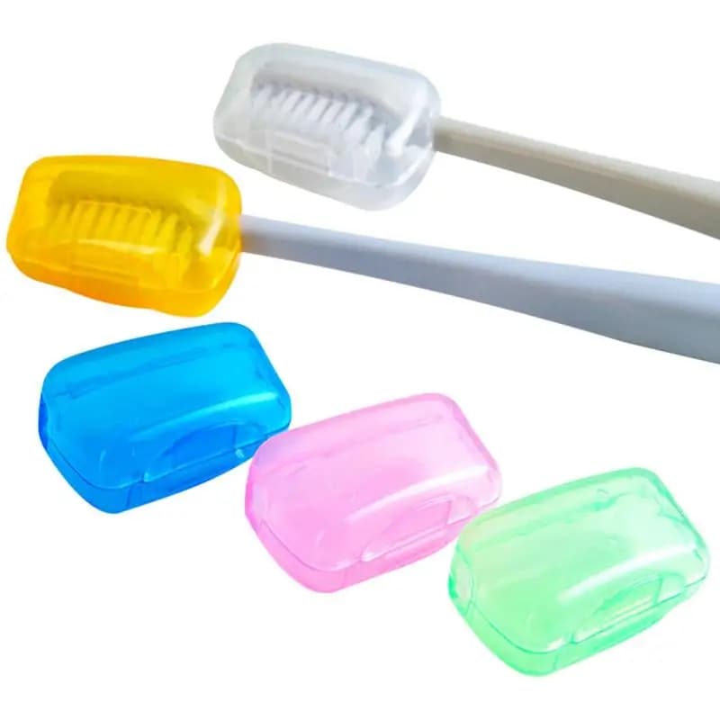 5 pz/set Cappucci copri testina spazzolino portatile Custodia protettiva per spazzolino da denti Custodia per cappuccio per organizer per riporre la testa