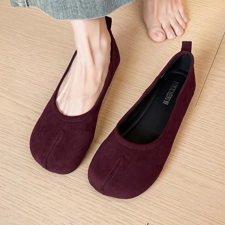 Scarpe primaverili da donna Scarpe basse Moda Scarpe da barca casual in pelle scamosciata Mocassini slip-on da ragazza