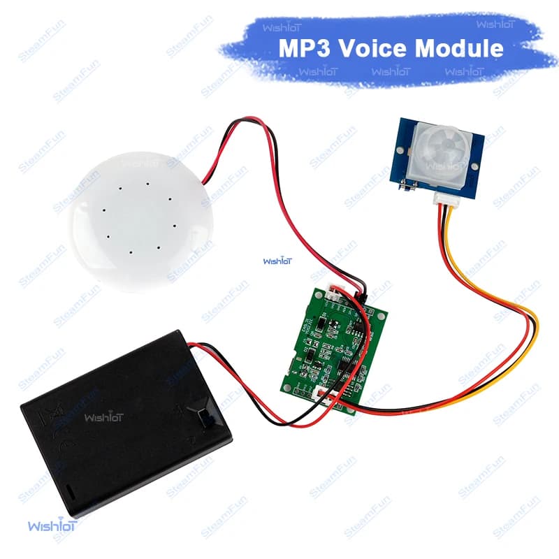 DIY Infrared Motion Sensor Welcome Greeter USB MP3 Module Custom Voice Sound Recorder For Home Store Security Alert System