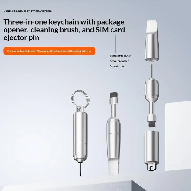 Kit di strumenti per smartphone: strumento per la rimozione del vassoio della SIM, spillo eiettore, spazzola per la pulizia degli auricolari, strumenti di reset, ago apri-schede, penna detergente