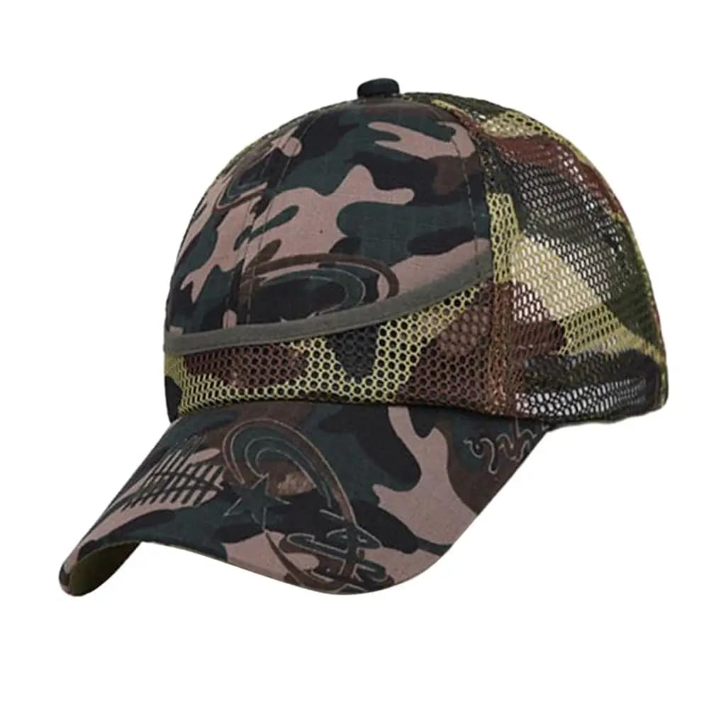 Children Camo Hats Cotton Adjustable Baseball Sports Cap Hat Sun Cap for Outdoor Running Travel Play