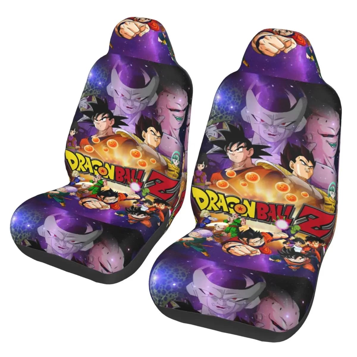 DragonBallZ Coprisedili per auto, SUV e camion, coprisedili universali per sedili anteriori, set da 2