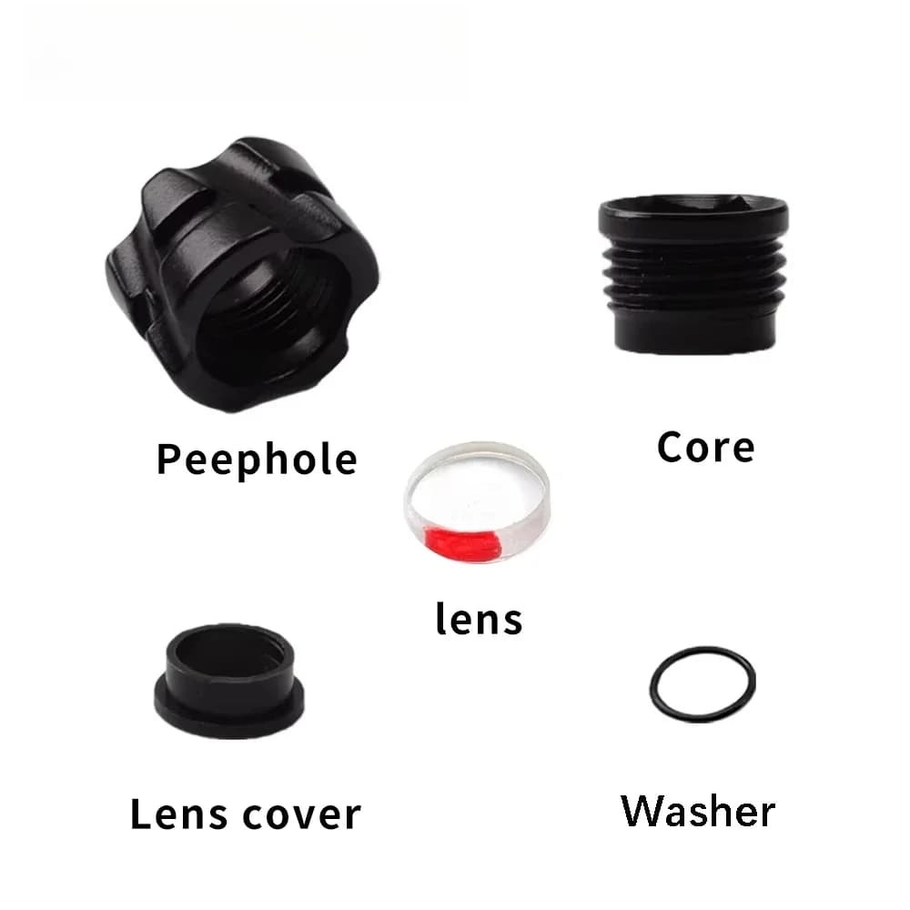 37/45 Gradi Tiro Con L'arco Spioncino Peep Sight Diametro 5.9mm Ingrandito Clarificatore Lente 4x/6x/8x per Caccia Tiro Al Bersaglio Accessori