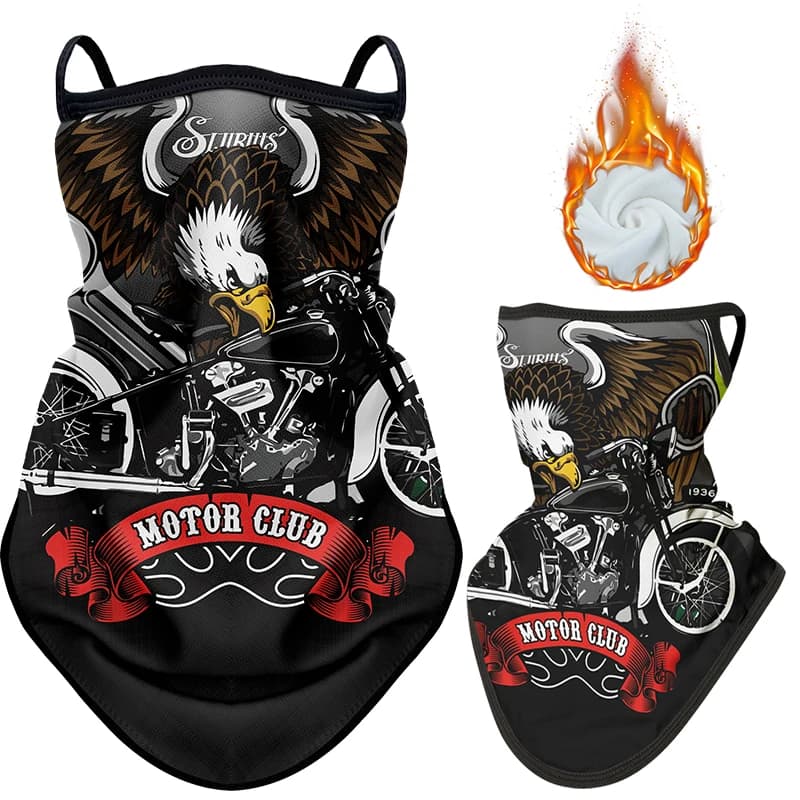 Outdoor Winter Uomo Donna Maschera per moto Motocicletta Collo da equitazione Copertura di protezione per il viso Sciarpa da ciclismo calda antivento