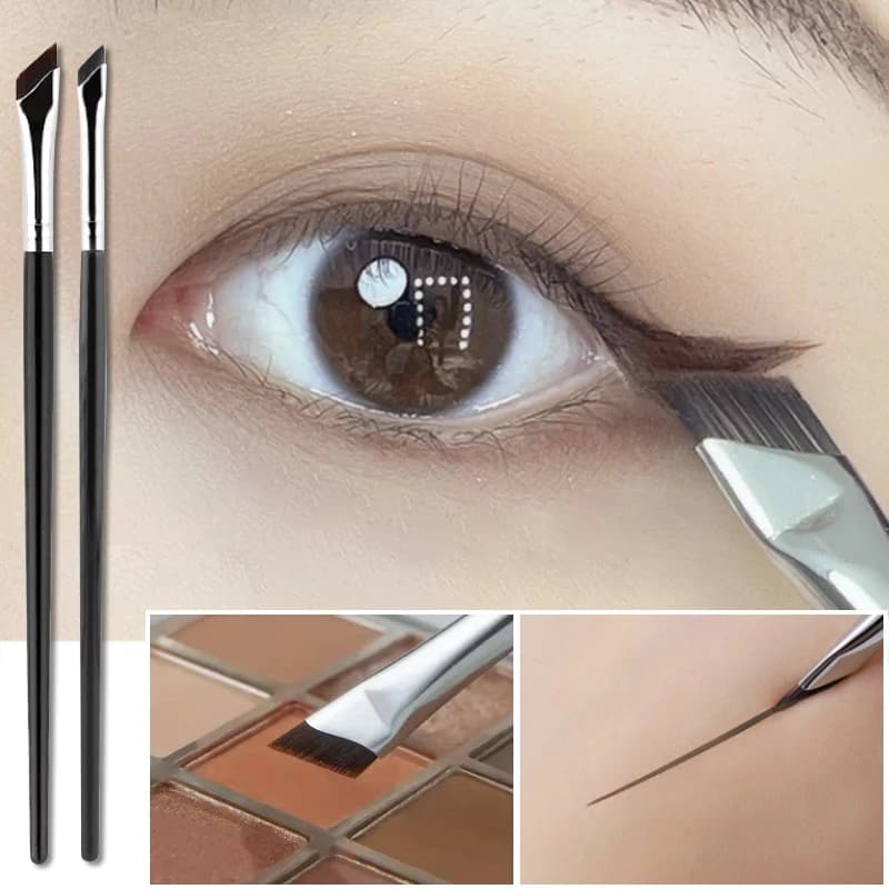 1-10Pcs The Upgrade Blade Eyeliner Brush Ultra Thin Fine Angle Flat Eyebrow Brush Under The Eyes Place Precise Detail Brush