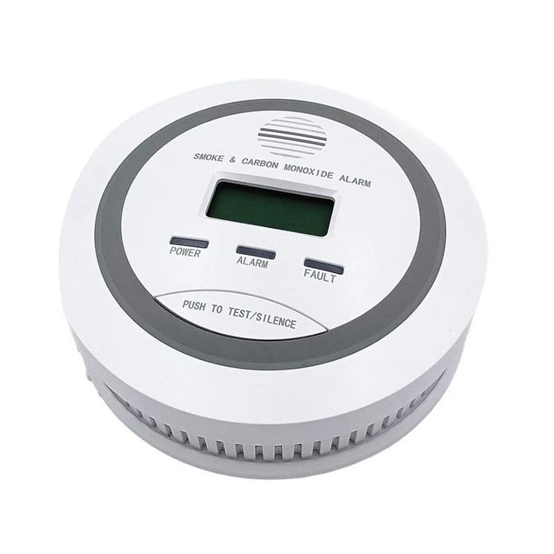 Rilevatore di Monossido di Carbonio (CO) con Sensore di Fumo, Certificato CE FCC RoHS, Montaggio a Soffitto, Lunga Durata in Standby, Allarme 80dB