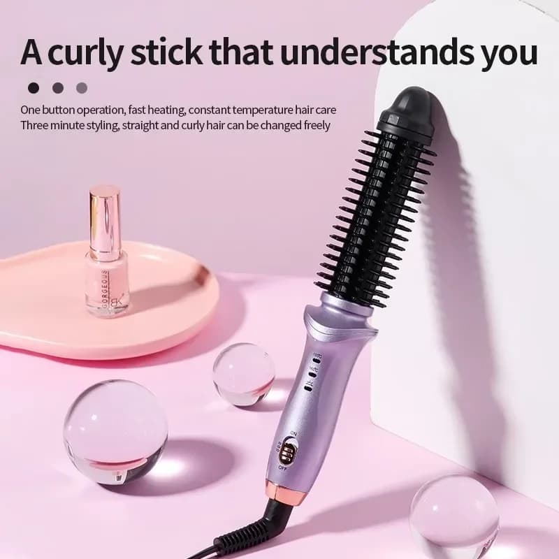 Intelligent portable travel 2 in 1 hair plate in one step small small comb mini hair comb brush styler hair tools