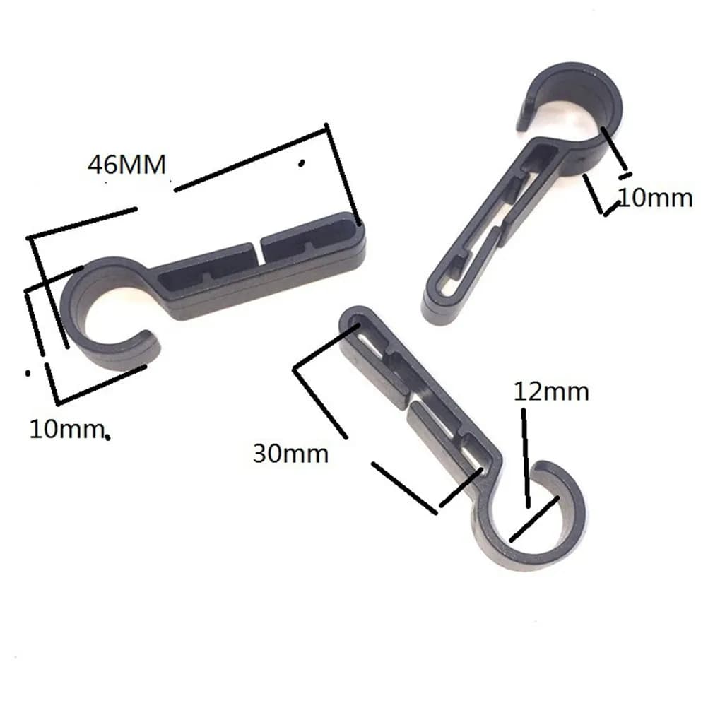 5 clamps for headlights, black non-slip safety fixings, locking supports for long-lasting use, work protection equipment