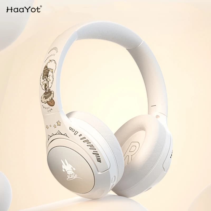 HaaYot headphones for girls, cute, with microphone, for gaming, for children, for school, with active noise cancelling, wireless, Bluetooth.