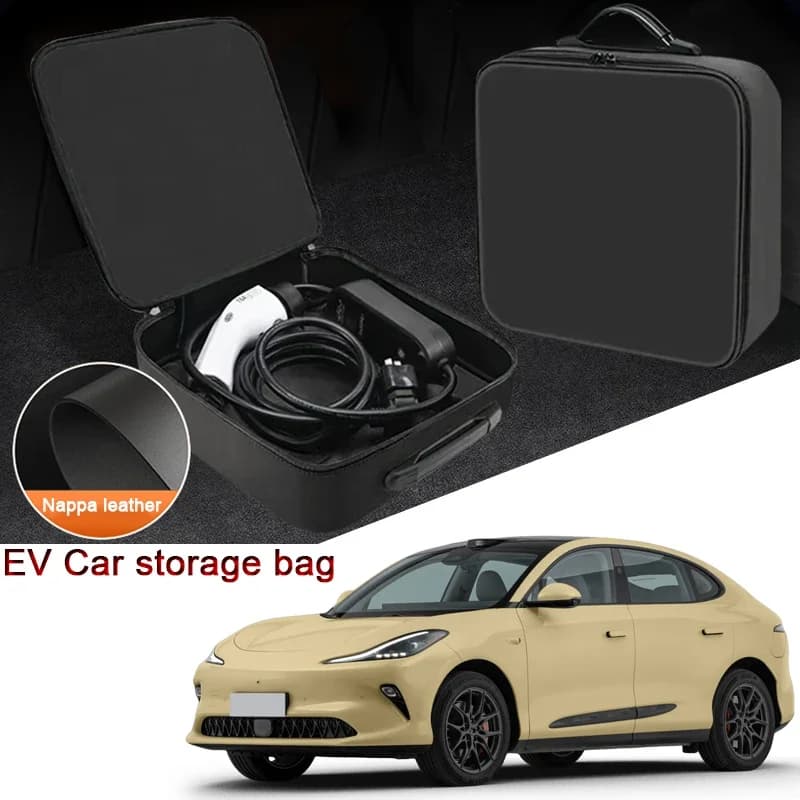 Portable EV Car Charging Cable Storage Box For IM5 IM L6 MG IM5 IM6 IM LS6 MG IM6 LS7 Electric Vehicle Charger Cables Carry Bag