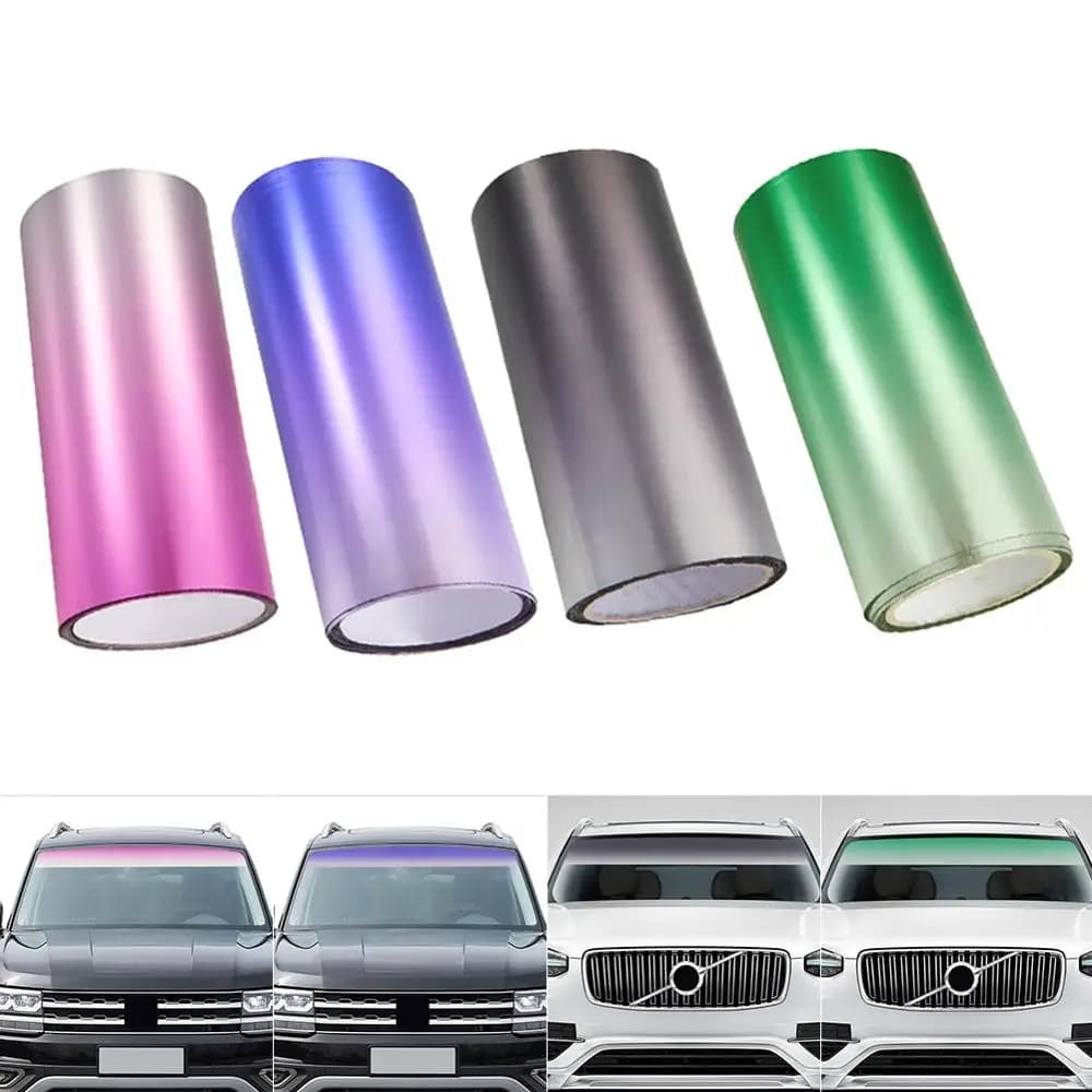 20X150 cm Auto Parasole Parabrezza Anteriore Parasole Protezione VLT Finestra Solare Tint Pellicola Isolamento Termico Cambia Colore Pellicola