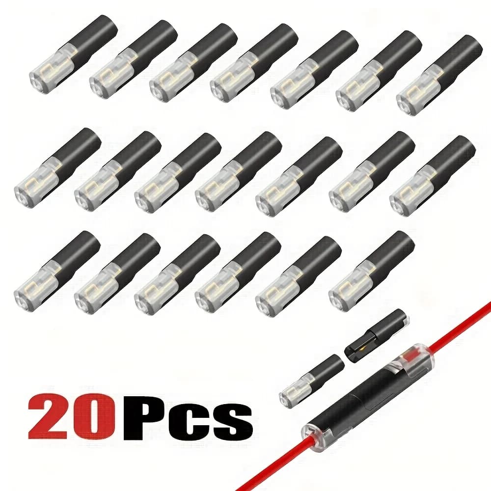 Connettore Elettrico Impermeabile 1/2/3 Pin per Automobili - Striscia di Terminali Sigillata e Anti Polvere Connessione Cavo Elettrico AutoConnettore 1 Pin Auto Terminale 2 Pin Impermeabile Connettore 3 Pin Sigillato S