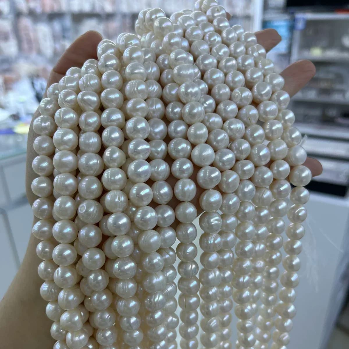 Perle d'acqua dolce naturali pulite AAA da 10-11 mm, perline rotonde, gioielli fai da te, bracciale, collana, regalo da donna, fabbrica di nozze all'ingrosso
