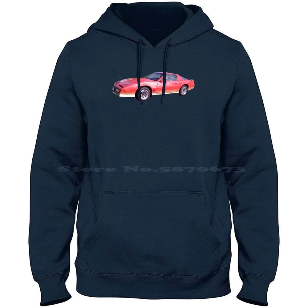 Red 84 Transam 100% puro cotone felpa con cappuccio Tshirt Firebird Trans Am Camaro 84 85 86 87 80 82 83 81 oro rosso Ram Air V8 V6 305 351