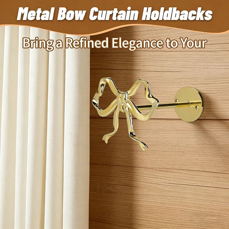 Supporto per tende a forma di arco in metallo, da parete, decorazione per tende, robusto, resistente allo sbiadimento, accessori decorativi per soggiorno e camera da letto
